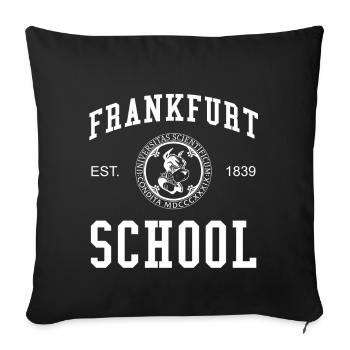 Frankfurt School Universität Hochschule University - Sofa pillowcase 17,3'' x 17,3'' (45 x 45 cm) - black - Front