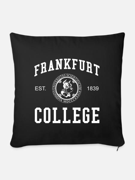 Frankfurt College University Universität Hochschul - Sofakissenbezug 45 x 45 cm - Schwarz