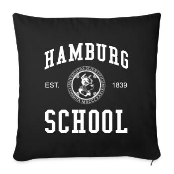 Hamburg School Universität Hochschule University - Sofakissenbezug 45 x 45 cm - Schwarz - Vorne