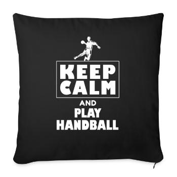 Handball Player Handball Ball Handball Game - Sofa pillowcase 17,3'' x 17,3'' (45 x 45 cm) - black - Front