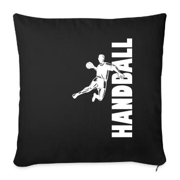 Handbal Speler Handbal Handbal Spel - Sierkussenhoes, 45 x 45 cm - zwart - Voor