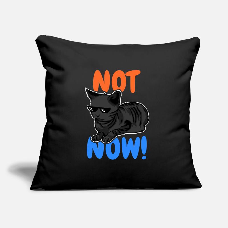Drôle de chat Housse de coussin décorative 45 x 45 cm