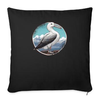 Éleveur d’oiseaux Ornithologue Ornithologue Ornithologue - Housse de coussin décorative 45 x 45 cm - noir - Devant