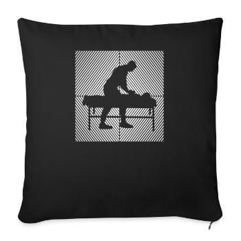 Physiotherapy Chiropractor Physio-masseur - Sofa pillowcase 17,3'' x 17,3'' (45 x 45 cm) - black - Front
