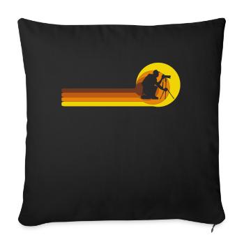 Photography Camera Wildlife Photographers Nature Photographer - Sofa pillowcase 17,3'' x 17,3'' (45 x 45 cm) - black - Front