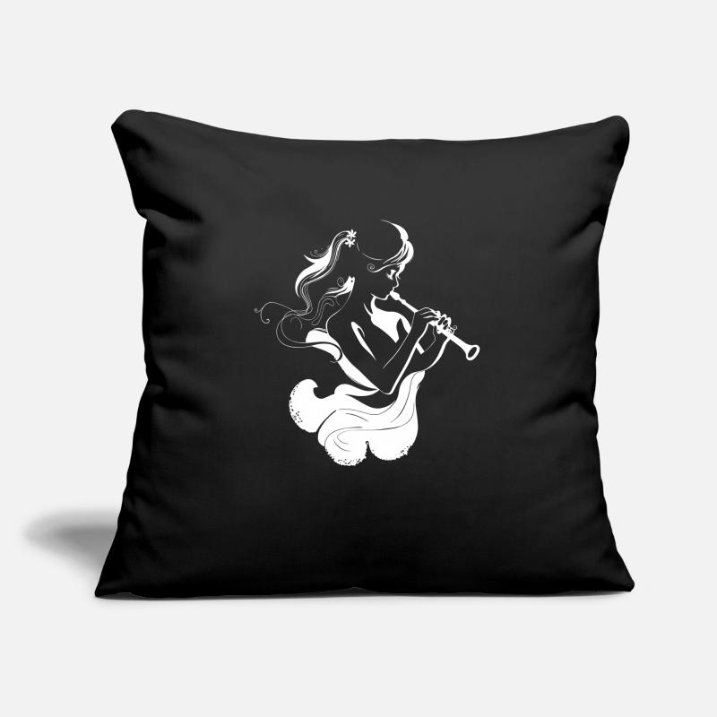 Flute Player Sketch Sofa pillowcase 17,3'' x 17,3'' (45 x 45 cm)