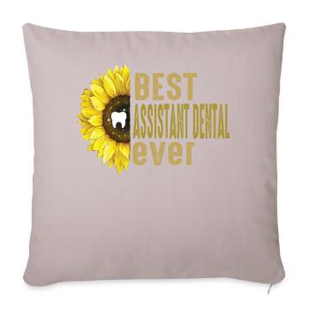 Future Vintage Retro Assistant Dental Surgery - Sofa pillowcase 17,3'' x 17,3'' (45 x 45 cm) - light taupe - Front