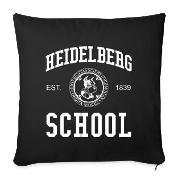 Heidelberg School University University University - Sofa pillowcase 17,3'' x 17,3'' (45 x 45 cm) - black - Front