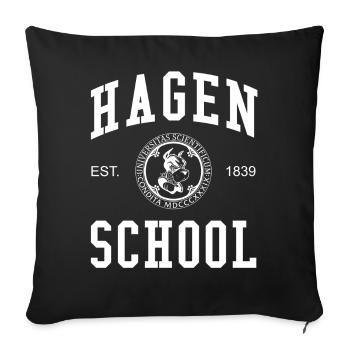 Hagen School University Universität Hochschule Uni - Sofa pillowcase 17,3'' x 17,3'' (45 x 45 cm) - black - Front