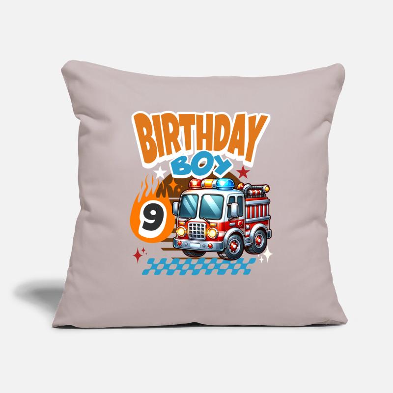 9th Birthday Fire Brigade Sofa pillowcase 17,3'' x 17,3'' (45 x 45 cm)
