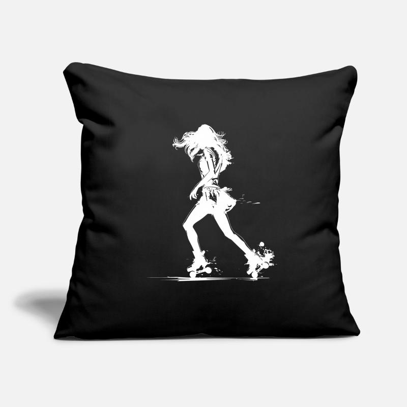 Roller Skater Drawing Sofa pillowcase 17,3'' x 17,3'' (45 x 45 cm)