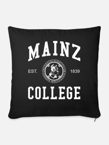 Mainz College University Universität Hochschule - Sofakissenbezug 45 x 45 cm - Schwarz