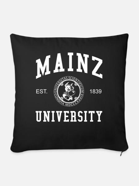 Mainz University Universität Hochschule Uni - Sofakissenbezug 45 x 45 cm - Schwarz