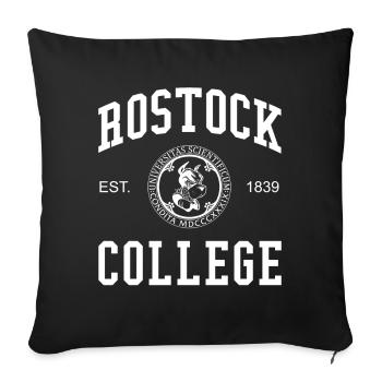 Rostock College University University of Applied Sciences - Sofa pillowcase 17,3'' x 17,3'' (45 x 45 cm) - black - Front
