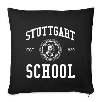Stuttgart School Universität Hochschule University - Sofakissenbezug 45 x 45 cm - Schwarz - Vorne