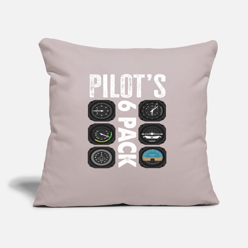 Pilots 6 Pack Funny Pilot Sofa pillowcase 17,3'' x 17,3'' (45 x 45 cm)