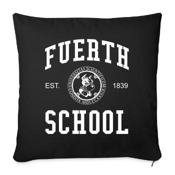 Fürth School University College University School - Housse de coussin décorative 45 x 45 cm - noir - Devant