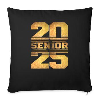 Class of 2025 Graduation - Senior 2025 - Sofa pillowcase 17,3'' x 17,3'' (45 x 45 cm) - black - Front