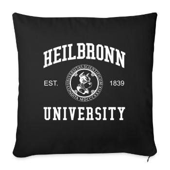 Université d’Heilbronn Universität Hochschule Uni - Housse de coussin décorative 45 x 45 cm - noir - Devant