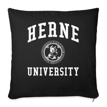 Université Herne Universität Hochschule Uni - Housse de coussin décorative 45 x 45 cm - noir - Devant