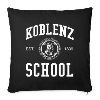 Koblenz School Universität Hochschule University - Sofakissenbezug 45 x 45 cm - Schwarz - Vorne