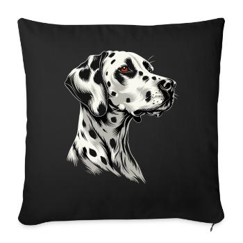 Dalmatian Dog Lover I Love Dalmatians - Sofa pillowcase 17,3'' x 17,3'' (45 x 45 cm) - black - Front