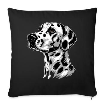 Dalmatian Dog Lover I Love Dalmatians - Sofa pillowcase 17,3'' x 17,3'' (45 x 45 cm) - black - Front