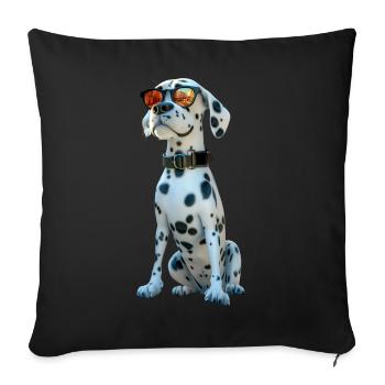 Dalmatian Dog Lover I Love Dalmatians - Sofa pillowcase 17,3'' x 17,3'' (45 x 45 cm) - black - Front