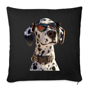 Dalmatian Dog Lover I Love Dalmatians - Sofa pillowcase 17,3'' x 17,3'' (45 x 45 cm) - black - Front