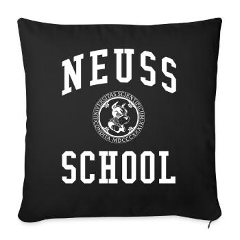 Neuss School University University University School - Housse de coussin décorative 45 x 45 cm - noir - Devant