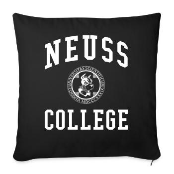 Neuss College University Universität Hochschule - Housse de coussin décorative 45 x 45 cm - noir - Devant