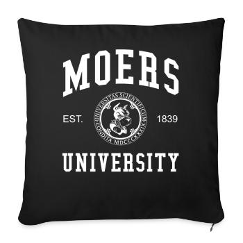 Moers University Universität Hochschule Uni - Sofa pillowcase 17,3'' x 17,3'' (45 x 45 cm) - black - Front