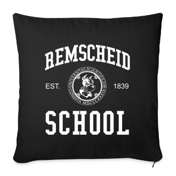 École Remscheid Université Université École universitaire - Housse de coussin décorative 45 x 45 cm - noir - Devant
