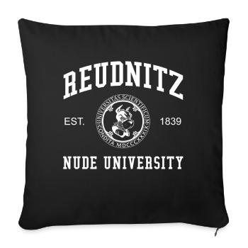 Université Nue de Leipzig Reudnitz Universität Uni - Housse de coussin décorative 45 x 45 cm - noir - Devant