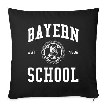 Bayern School Hochschule University Schule Uni - Sofa pillowcase 17,3'' x 17,3'' (45 x 45 cm) - black - Front