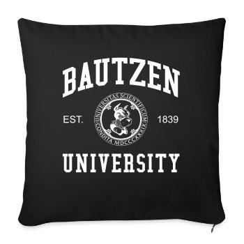 Bautzen University Universität Hochschule Uni - Sofakissenbezug 45 x 45 cm - Schwarz - Vorne