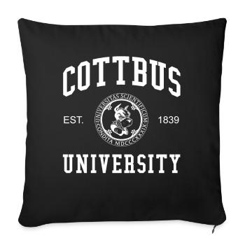 Université de Cottbus Universität Hochschule Uni - Housse de coussin décorative 45 x 45 cm - noir - Devant