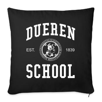 Düren School Universität Hochschule Uni Schule - Sofakissenbezug 45 x 45 cm - Schwarz - Vorne