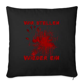 Nous embauchons à nouveau - Drôle de dicton d’Halloween - Housse de coussin décorative 45 x 45 cm - noir - Devant