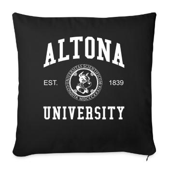 Hamburg Altona University Universität Hochschule - Sofakissenbezug 45 x 45 cm - Schwarz - Vorne