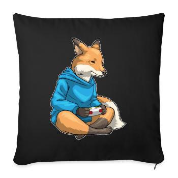 Fox Gamer Controller - Sofa pillowcase 17,3'' x 17,3'' (45 x 45 cm) - black - Front