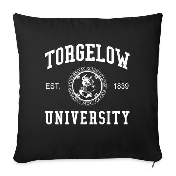 Collège universitaire Torgelow - Housse de coussin décorative 45 x 45 cm - noir - Devant