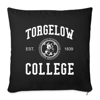 Torgelow College University Universität Hochschule - Sofakissenbezug 45 x 45 cm - Schwarz - Vorne