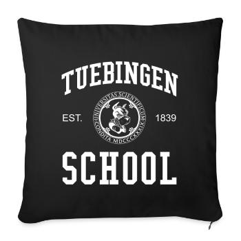 Tübingen School Universität Schule Uni University - Sofa pillowcase 17,3'' x 17,3'' (45 x 45 cm) - black - Front