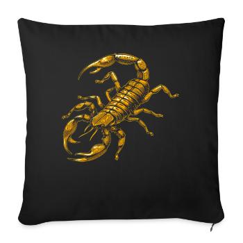 Scorpio Arachnids Scorpion Funny Scorpions - Sofa pillowcase 17,3'' x 17,3'' (45 x 45 cm) - black - Front