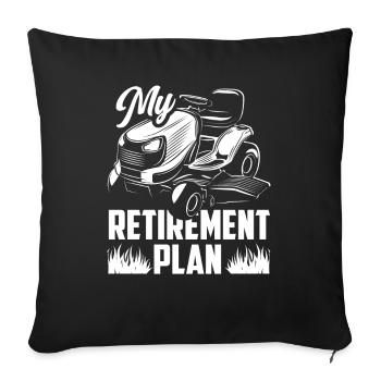 Régime de retraite des paysagistes - Housse de coussin décorative 45 x 45 cm - noir - Devant