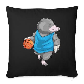Taupe Basketteur Basketteur - Housse de coussin décorative 45 x 45 cm - noir - Devant