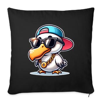 Dodo - Housse de coussin décorative 45 x 45 cm - noir - Devant