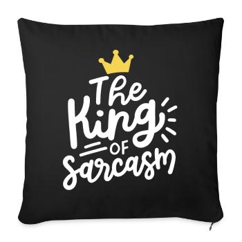 Sarkasmus sarkastisch - Sofakissenbezug 45 x 45 cm - Schwarz - Vorne
