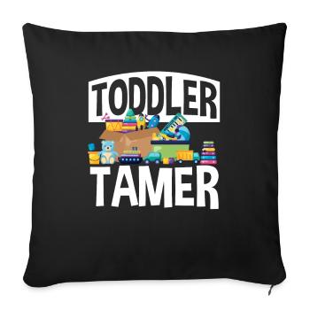 Toddler Tamer Daycare Teacher - Sofa pillowcase 17,3'' x 17,3'' (45 x 45 cm) - black - Front